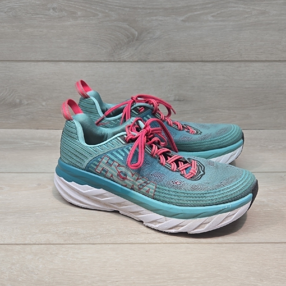Hoka Women's Bondi 6  Athletic Running Shoes Sneakers Sz 8